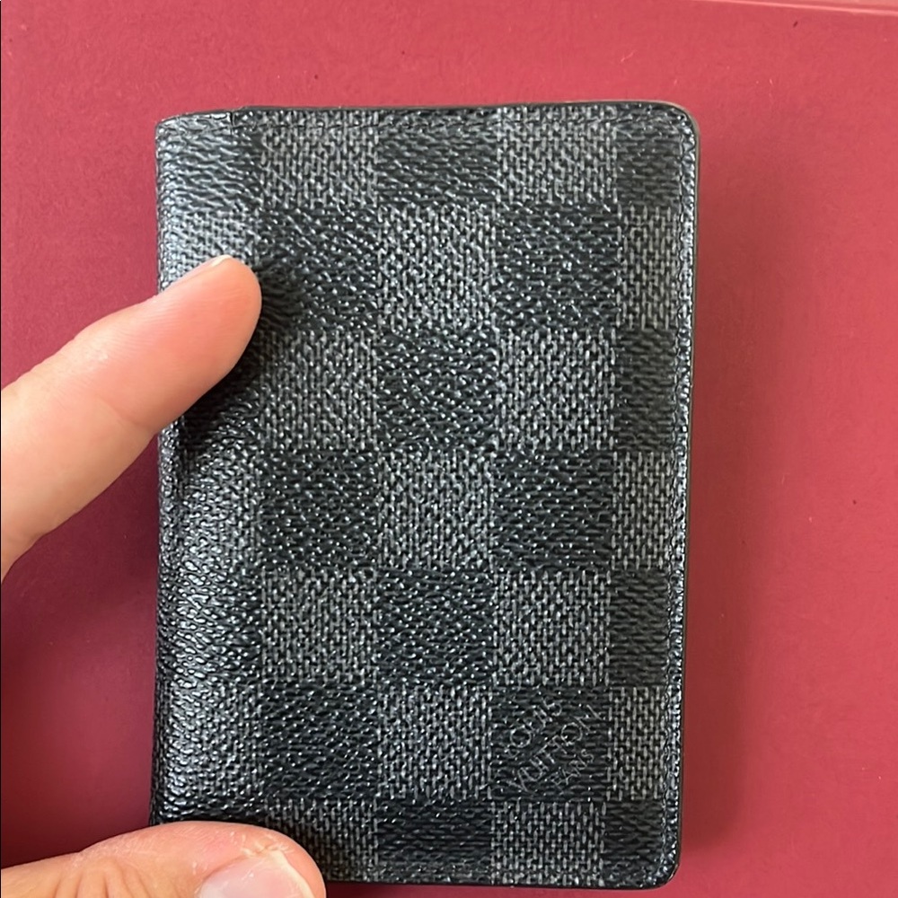 Checkered Black Wallet